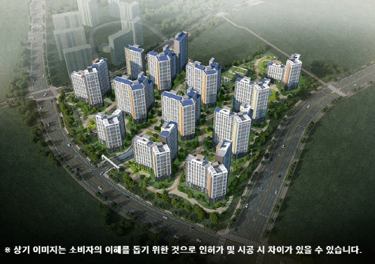 운서 SK VIEW 스카이시티 조감도. <SK건설 제공>